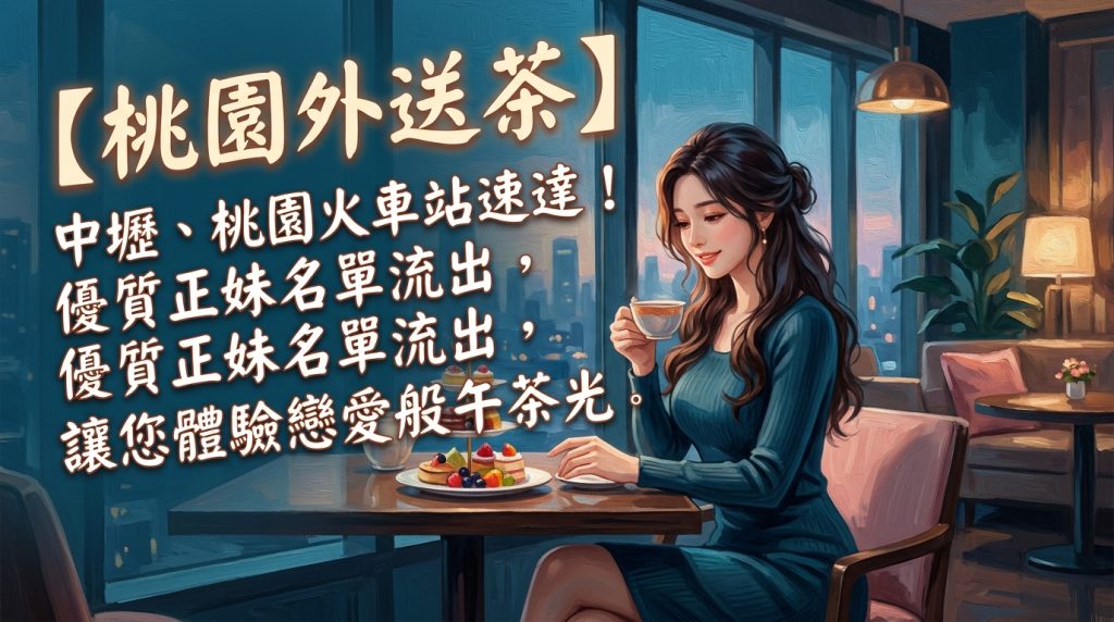 【桃園外送茶】中壢、桃園火車站速達!優質正妹名單流出,讓您體驗戀愛般的午茶時光。
