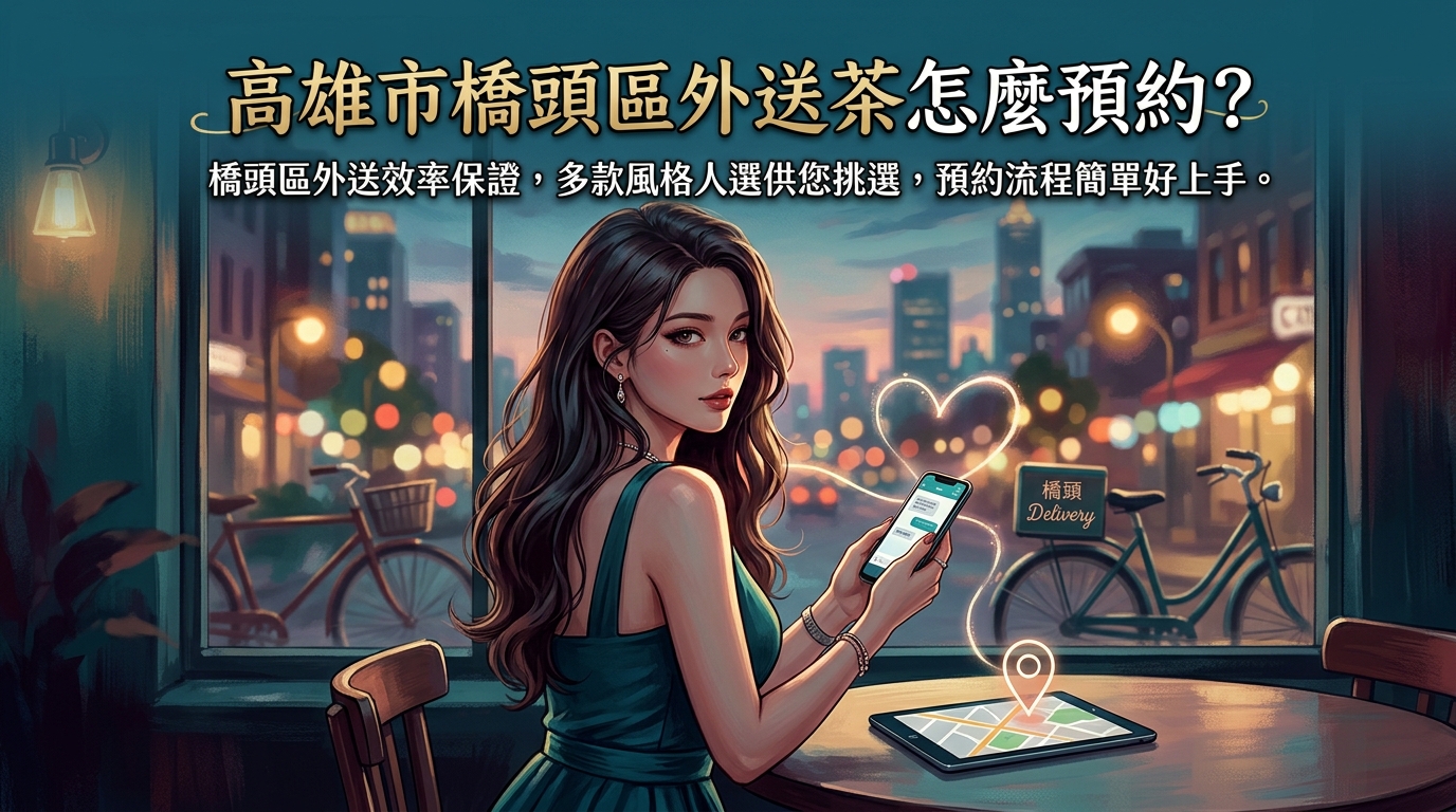 高雄市橋頭區外送茶怎麼預約？ 橋頭區外送效率保證，多款風格人選供您挑選，預約流程簡單好上手。