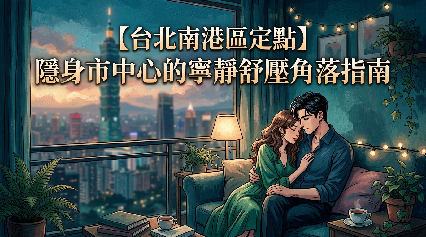 【台北南港區定點】隱身市中心的寧靜舒壓角落指南